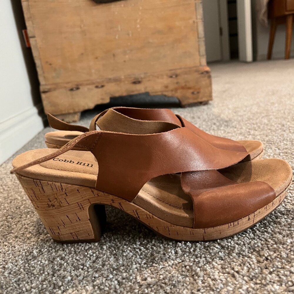 Cobb Hill Women's Wedge Leather Heel - 9.5